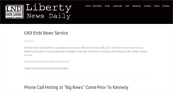 Desktop Screenshot of libertynewsdaily.com