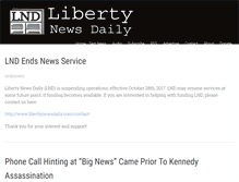 Tablet Screenshot of libertynewsdaily.com